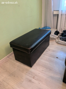 2 koženkové taburetky