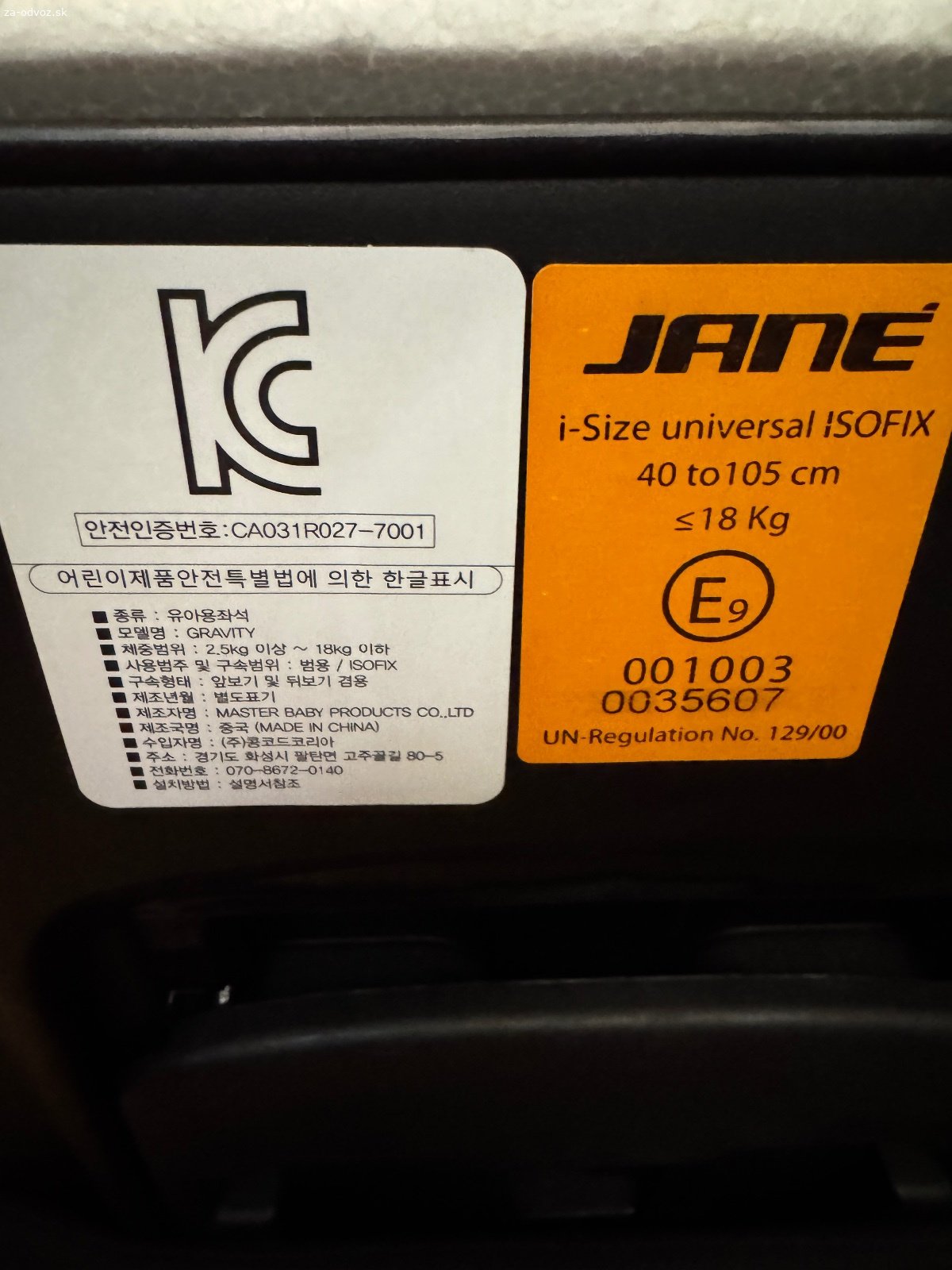autosedacka JANE Gravity. Darujem z odvoz, kvalitnu detsku auto sedacku,
JANE Gravity 40-105cm (do 18kg).
Vsetko funkcne treba si ju len vycistit.
Iba osobny odber v Bratislave, Karlova Ves.
Ak mas zaujem posli kontakt a info kedy prides, ozvem sa.
Rasto