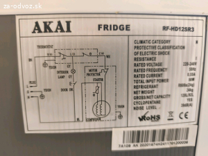 Chladnička AKAI 120L