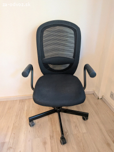 Čierna kancelárska stolička IKEA