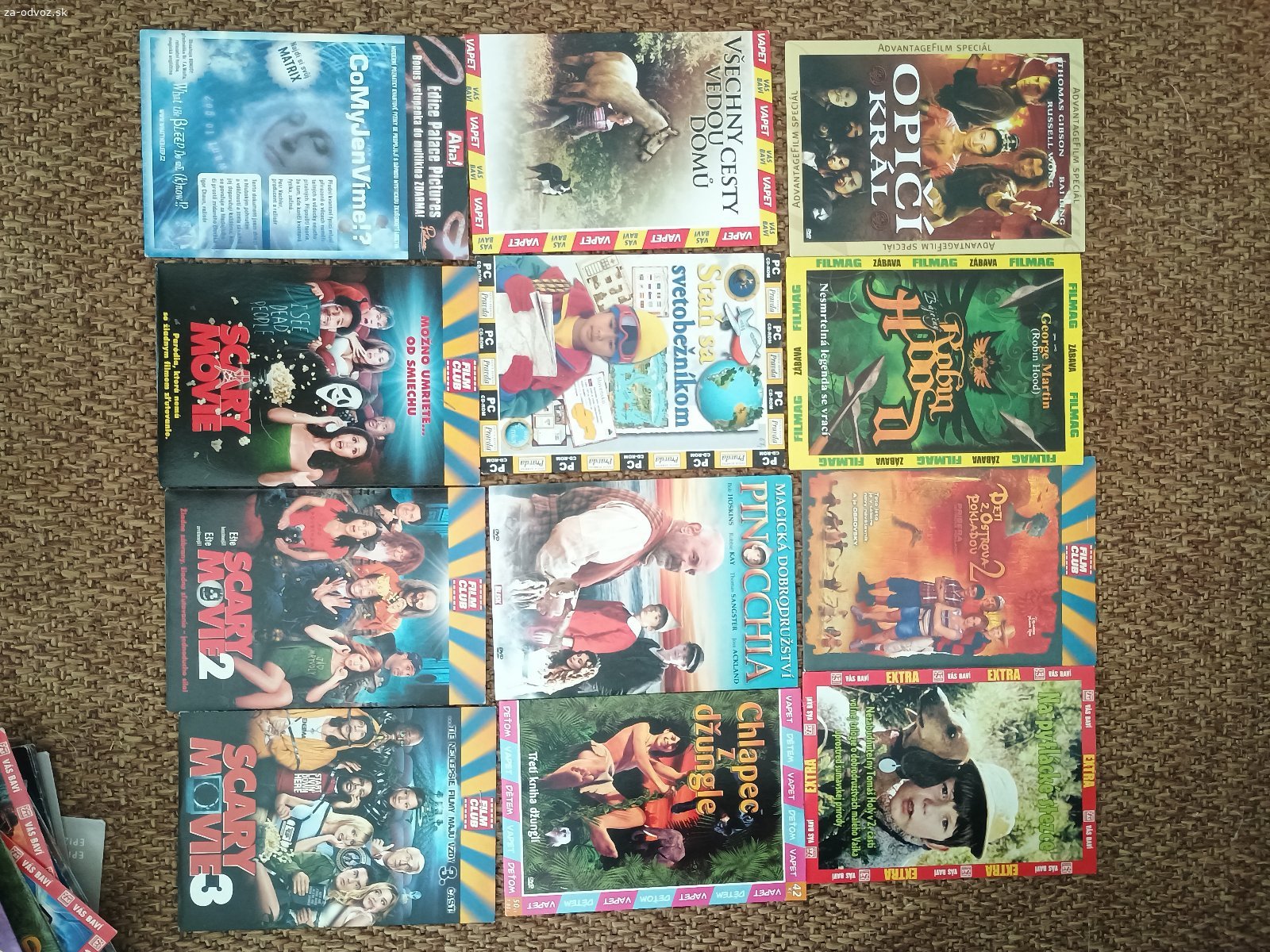 Darujem DVD filmy. Darujem rôzne DVD, prevažne detské a rodinné filmy