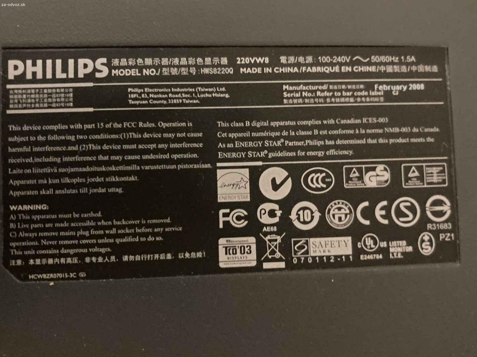 darujem funkčný monitor