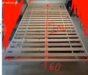 darujem postel 160x200