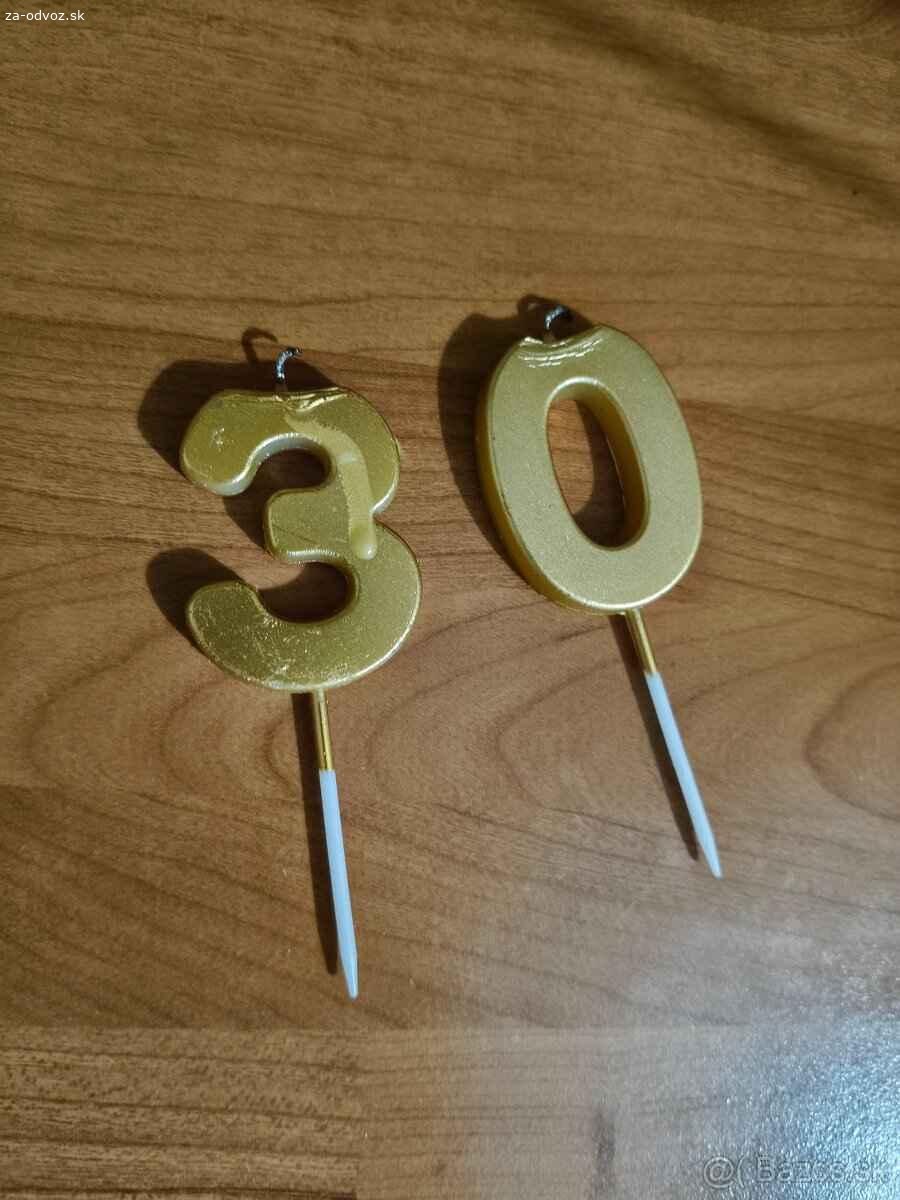 Darujem použité dekorácie na oslavu 30. narodenín