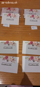 Darujem pozvánky na svadobnú hostinu