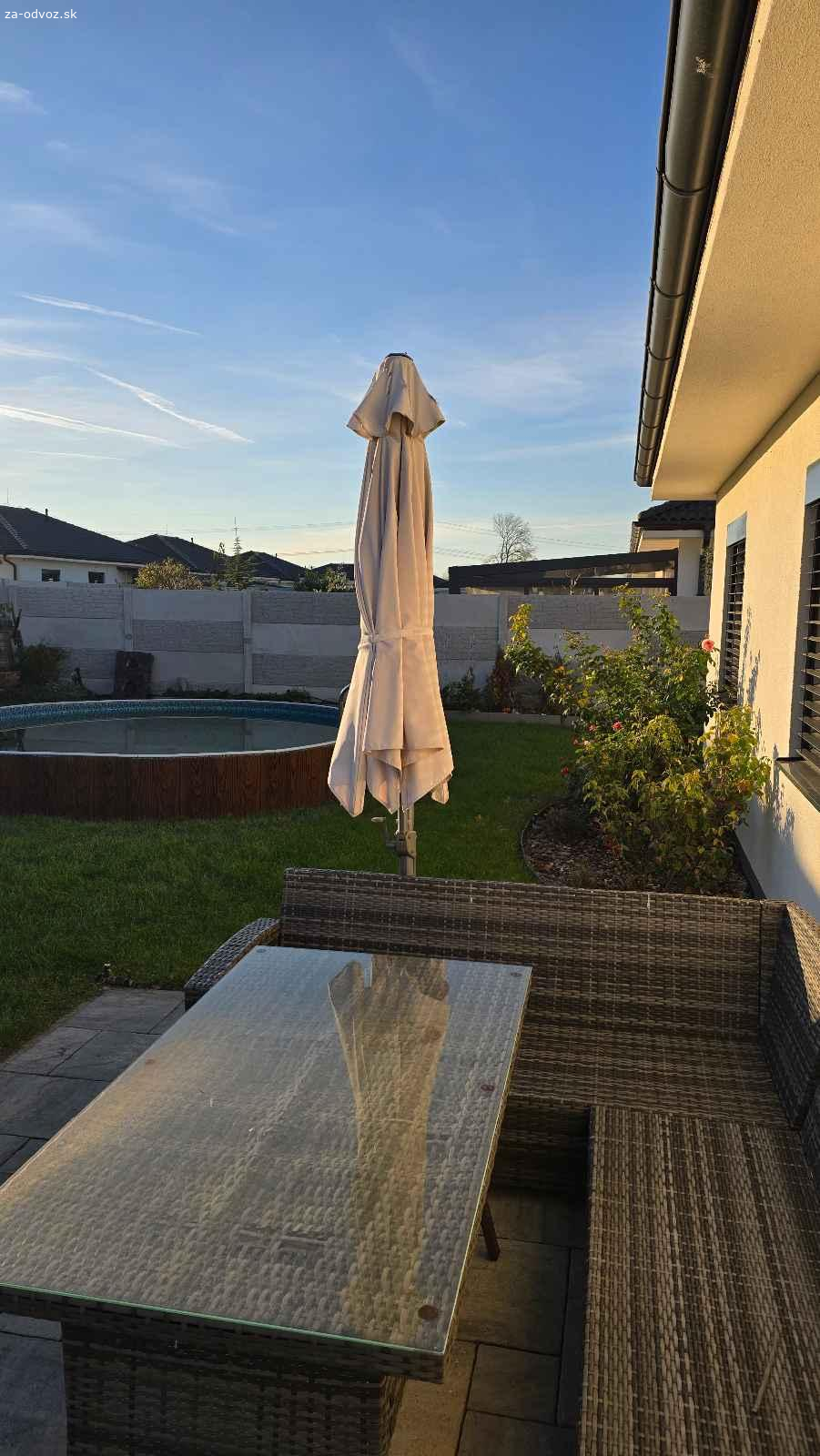 Darujem slnečník aj so zaťažením