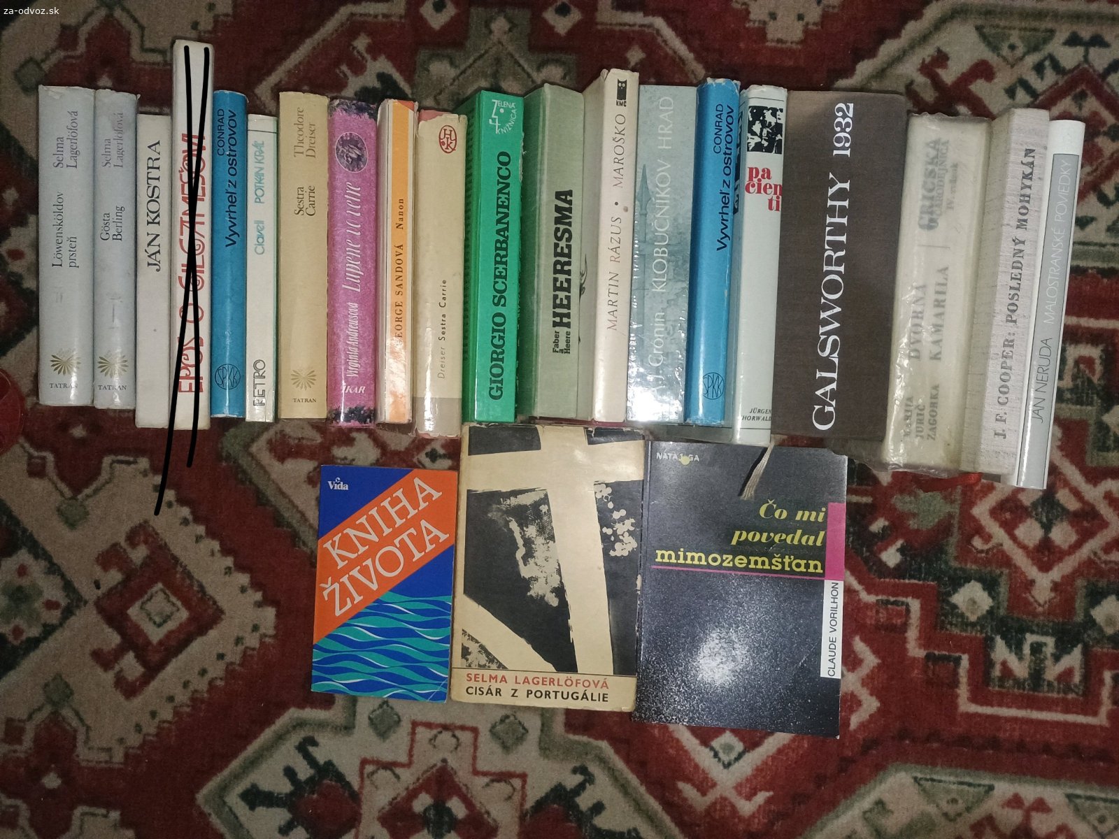 Darujem staršie knihy za odvoz. Darujem staršie knihy za odvoz, cca. 60 kusov. Osobný odber v obci Dvorany nad Nitrou. 
Neposielam poštou ani kuriérom.
