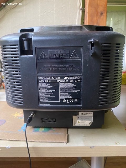 Darujem. Darujem funkčný televízor CRT značky JVC AV-14JT5EU so SCART konektorom na pripojenie videá/DVD/