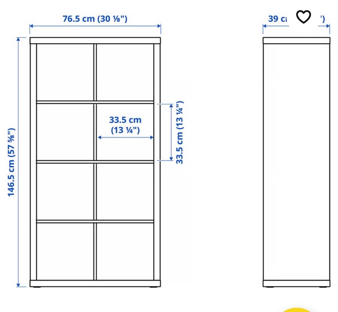 IKEA KALLAX. Za rýchly odvoz darujem IKEA Kallax bielej farby, ako na obrázku, s 8 okienkami.