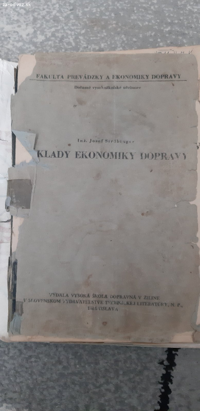 Kniha základy ekonomiky dopravy j. Ströbinger