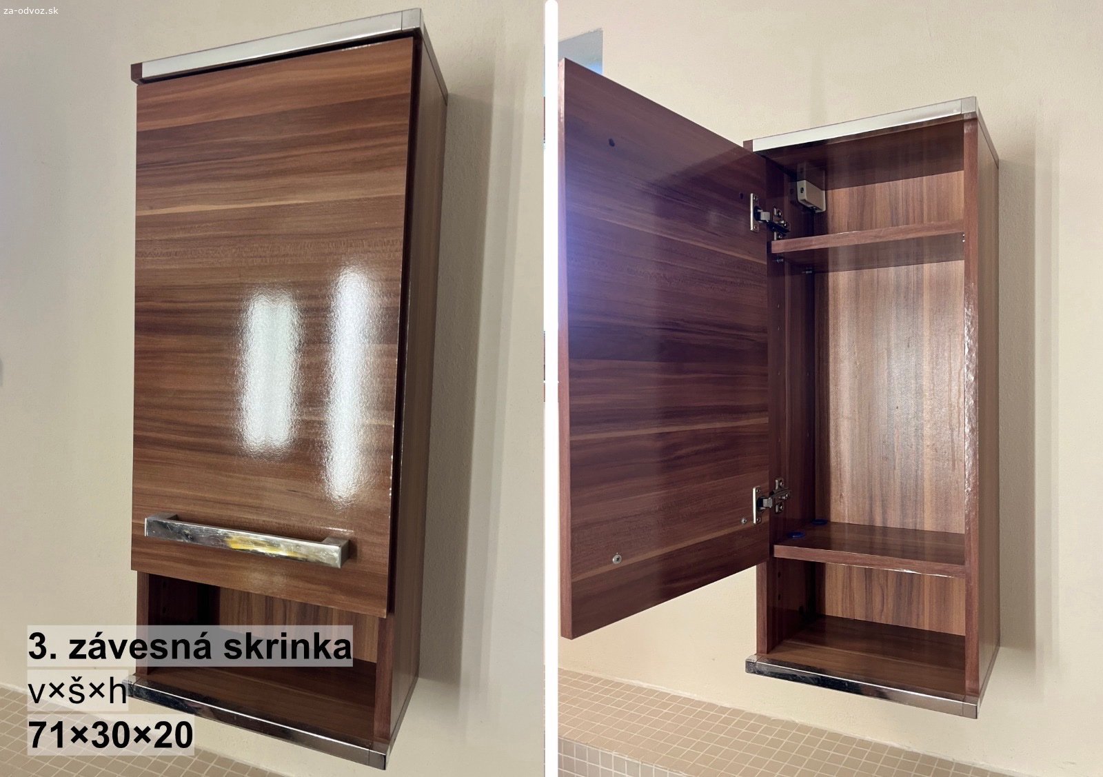 kúpelňová zostava. Darujem zostavu 6 dielov kúpeľňových skriniek. Skrinky sú používané, stav a rozmery sú na fotkách. Len odber všetkých naraz v Košiciach.