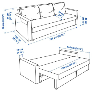 Rozkladacia pohovka IKEA FRIHETEN