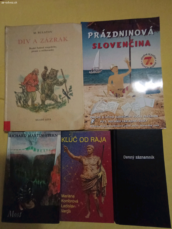 staršie knihy+ denný záznamník