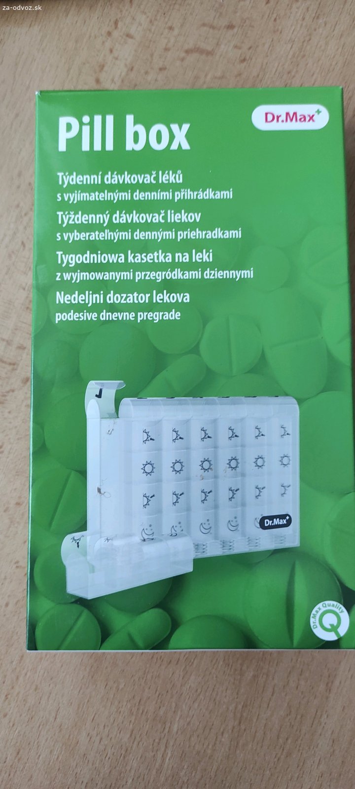 Týždenný dávkovač liekov. Darujem týždenný dávkovač liekov.