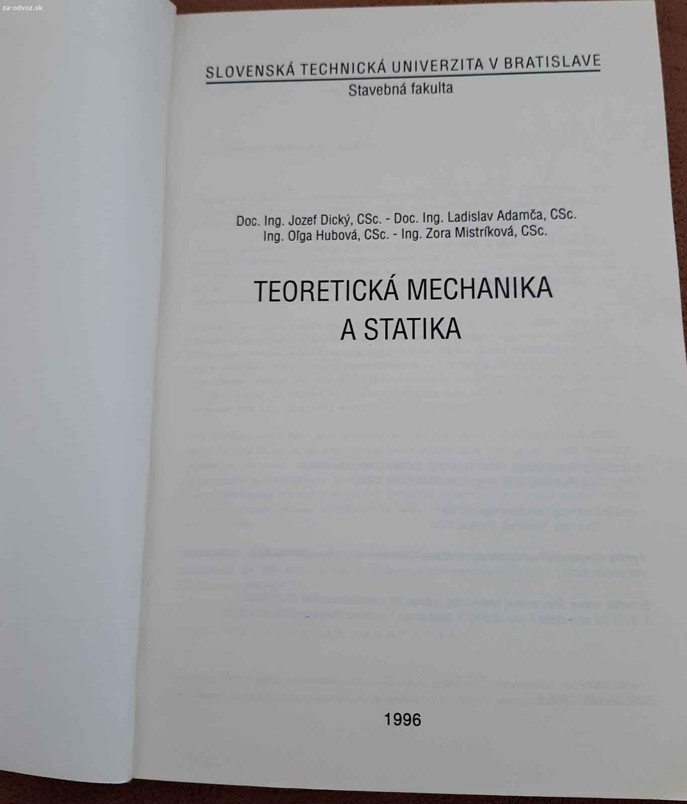 Vysokoškolské skriptá - stavebná fakulta